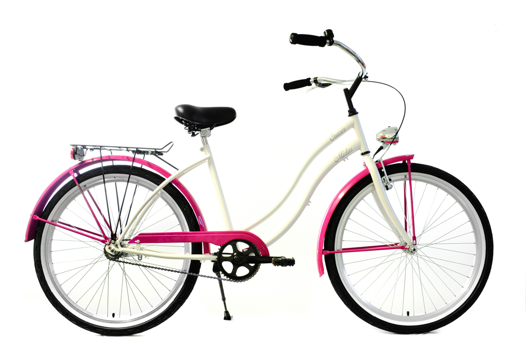 BE Cruiser Női fehér pink | Bicikliakcio.hu